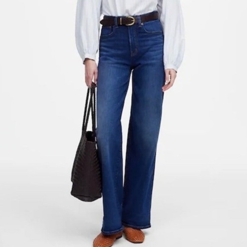NWT Madewell The Tall Perfect‎ Vintage Wide-Leg Pipestone Wash Size 26T